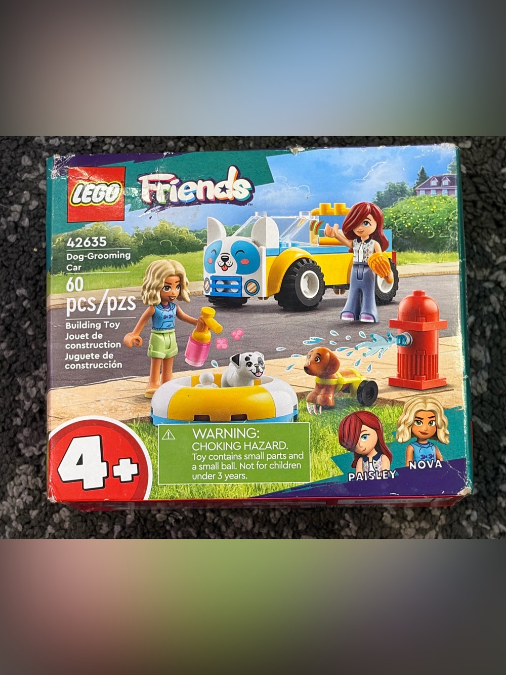 Lego Friends Yellow Blue Dog-Grooming Car Playset - New